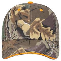 OTTO 106-752 Camouflage 6 Panel Low Profile Mesh Back Trucker Cap - Kha/Brn/Lt.Ol.Grn - Kha/Brn/Lt.Ol.Grn / 6 1/2’’ - 7