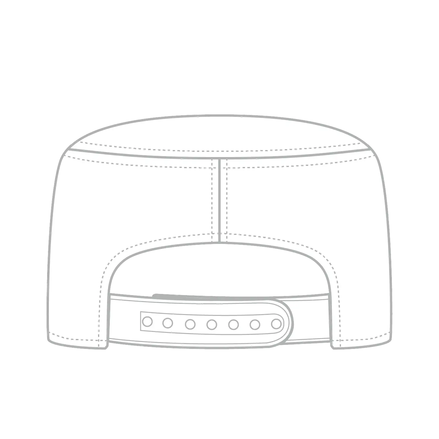 OTTO 109-146 Painter Cap - White - White / 6 1/2’’ - 7 5/8’’