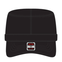 OTTO 109-791 Military Cap - Black - Black / 6 1/2’’ - 7 5/8’’