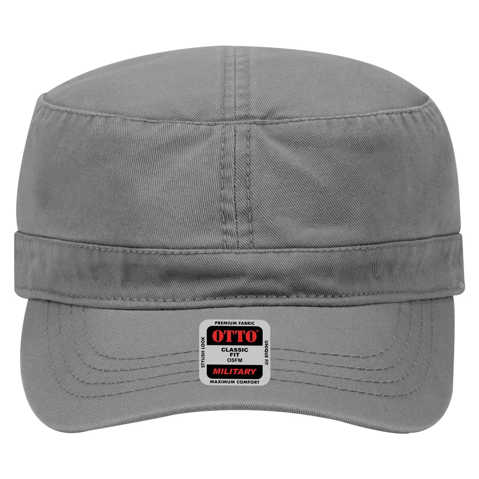 OTTO 109-791 Military Cap - Char. Gray - Char. Gray / 6 1/2’’ - 7 5/8’’
