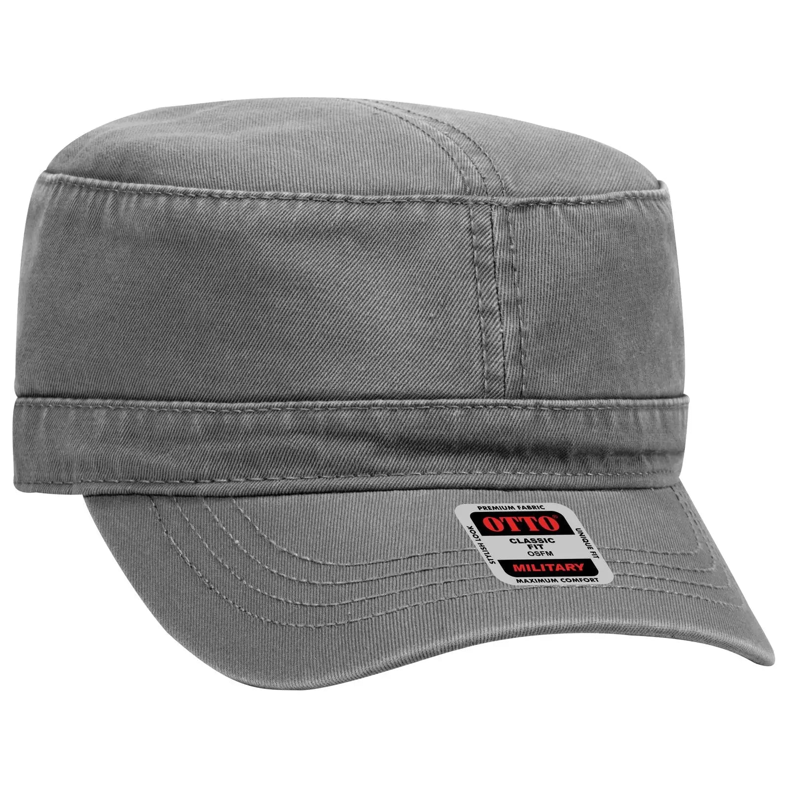 OTTO 109-791 Military Cap - Char. Gray - Char. Gray / 6 1/2’’ - 7 5/8’’