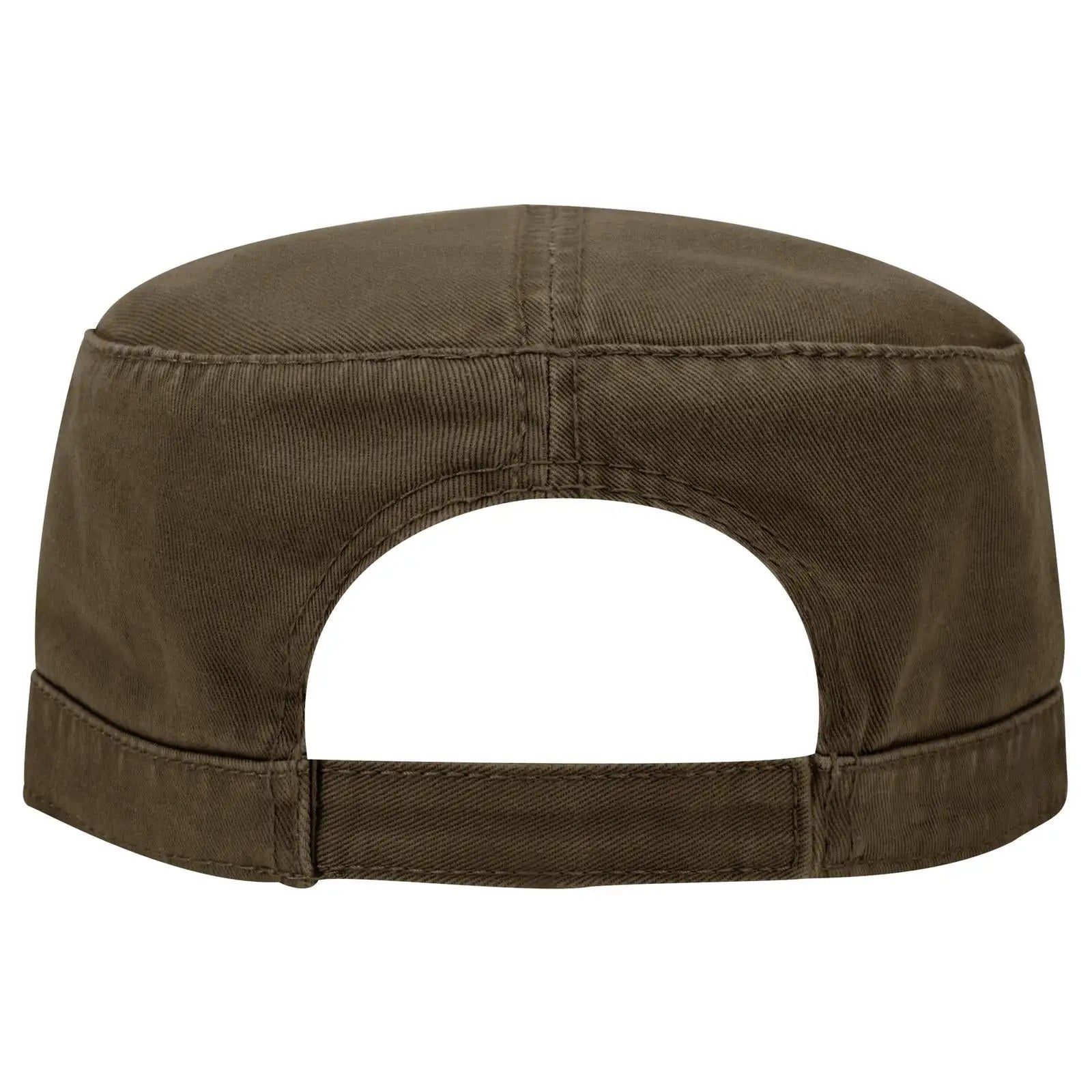 OTTO 109-791 Military Cap - Dk. Brown - Dk. Brown / 6 1/2’’ - 7 5/8’’