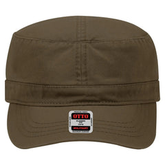 OTTO 109-791 Military Cap - Dk. Brown - Dk. Brown / 6 1/2’’ - 7 5/8’’