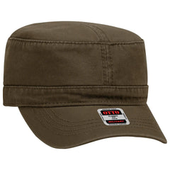 OTTO 109-791 Military Cap - Dk. Brown - Dk. Brown / 6 1/2’’ - 7 5/8’’