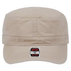 OTTO 109-791 Military Cap - Dk. Khaki - Dk. Khaki / 6 1/2’’ - 7 5/8’’