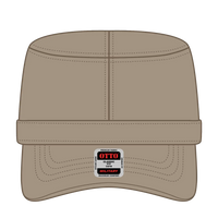 OTTO 109-791 Military Cap - Dk. Khaki - Dk. Khaki / 6 1/2’’ - 7 5/8’’