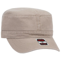OTTO 109-791 Military Cap - Dk. Khaki - Dk. Khaki / 6 1/2’’ - 7 5/8’’