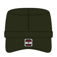 OTTO 109-791 Military Cap - Dk. Ol. Green - Dk. Ol. Green / 6 1/2’’ - 7 5/8’’