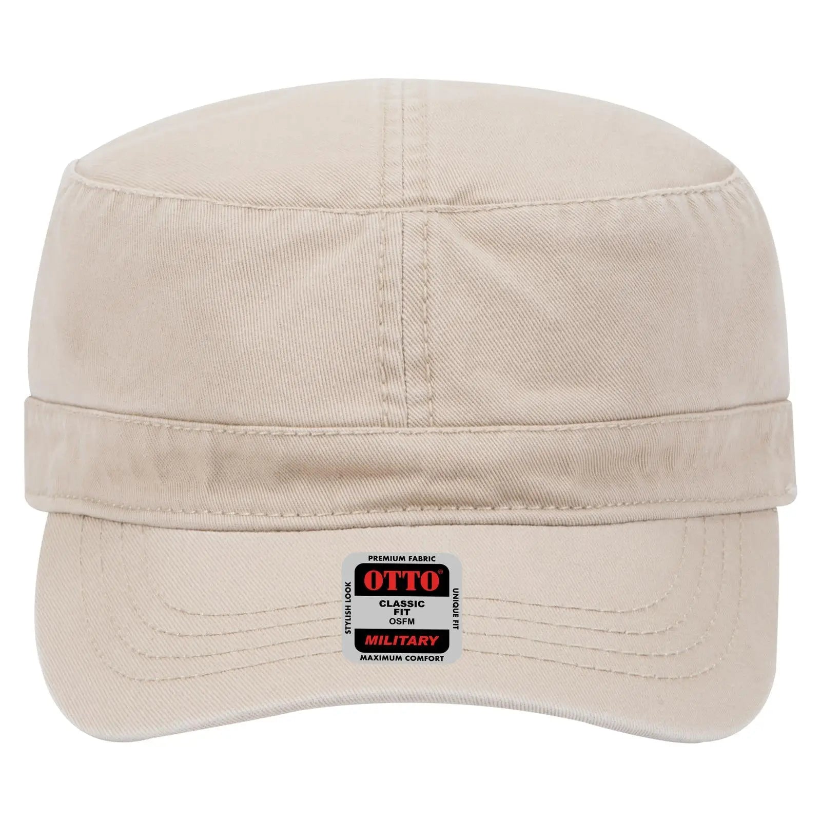 OTTO 109-791 Military Cap - Khaki - Khaki / 6 1/2’’ - 7 5/8’’