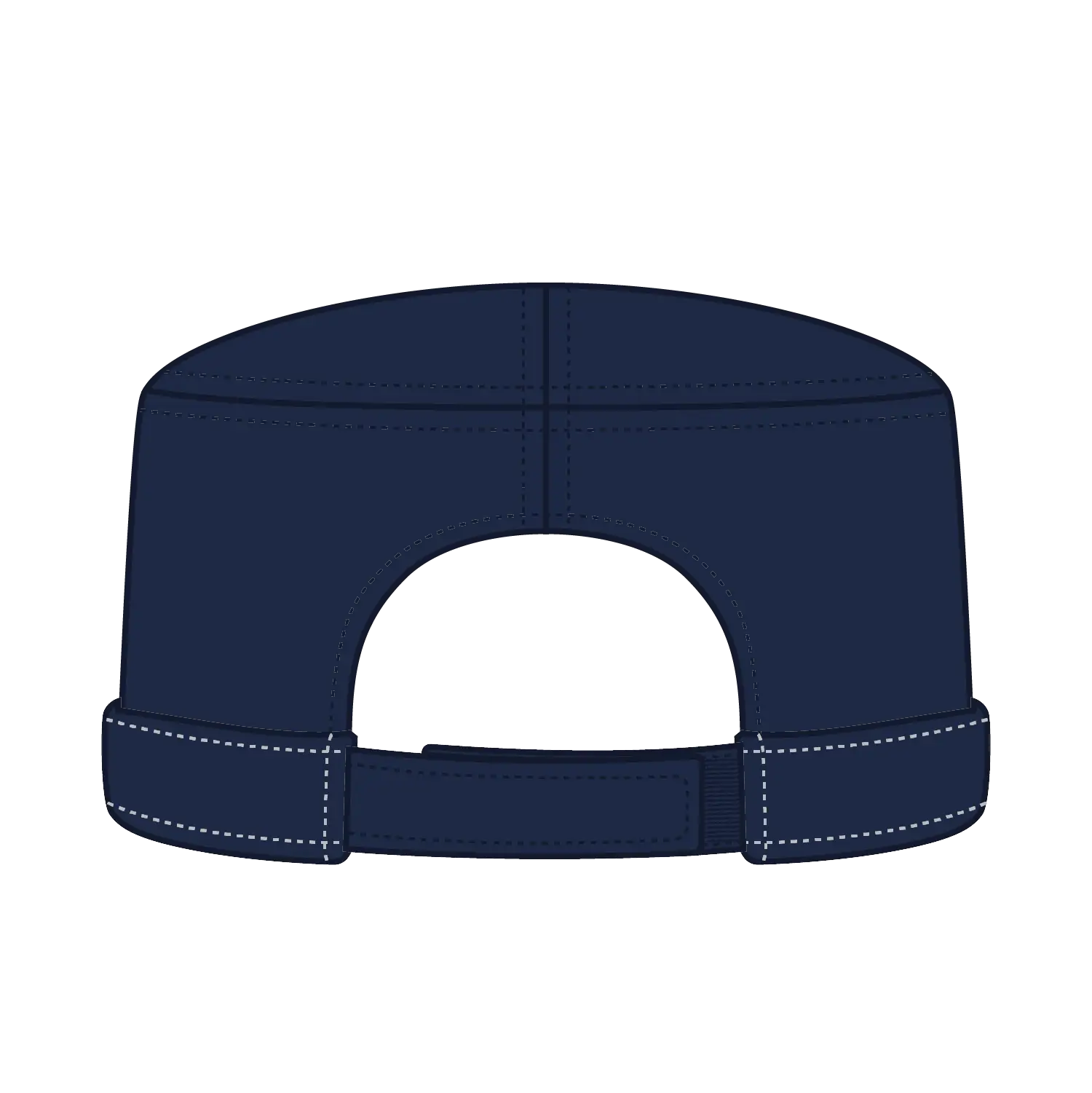 OTTO 109-791 Military Cap - Navy - Navy / 6 1/2’’ - 7 5/8’’