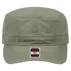 OTTO 109-791 Military Cap - Ol. Green - Ol. Green / 6 1/2’’ - 7 5/8’’