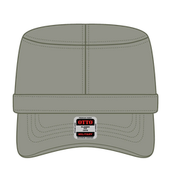 OTTO 109-791 Military Cap - Ol. Green - Ol. Green / 6 1/2’’ - 7 5/8’’