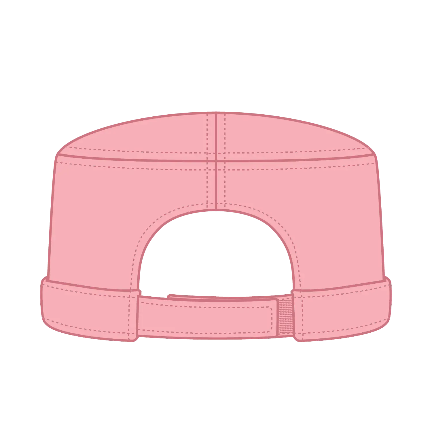 OTTO 109-791 Military Cap - Pink - Pink / 6 1/2’’ - 7 5/8’’