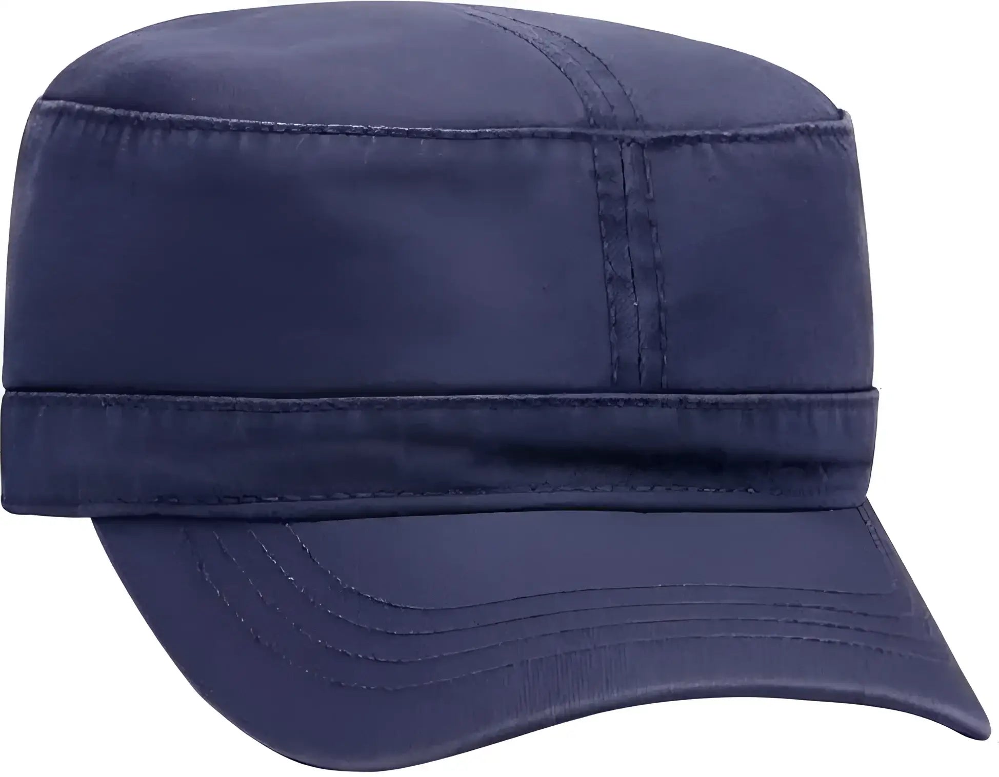 OTTO 109-791 Superior Garment Washed Cotton Twill Military Style Cap with Adjustable Hook and Loop - Navy - Navy