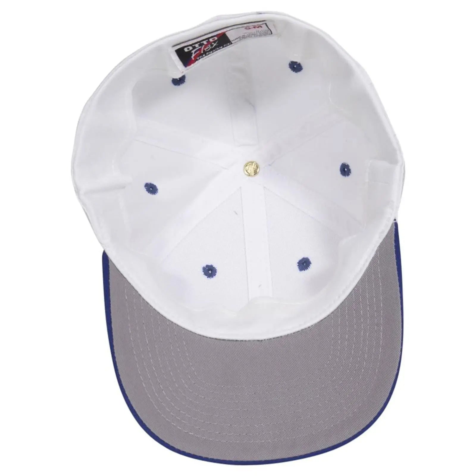 OTTO 11-018 ’OTTO Flex’ Fitted 6 Panel Low Profile Baseball Cap - Nvy/Wht - Nvy/Wht / 7’’ - 7 1/4’’