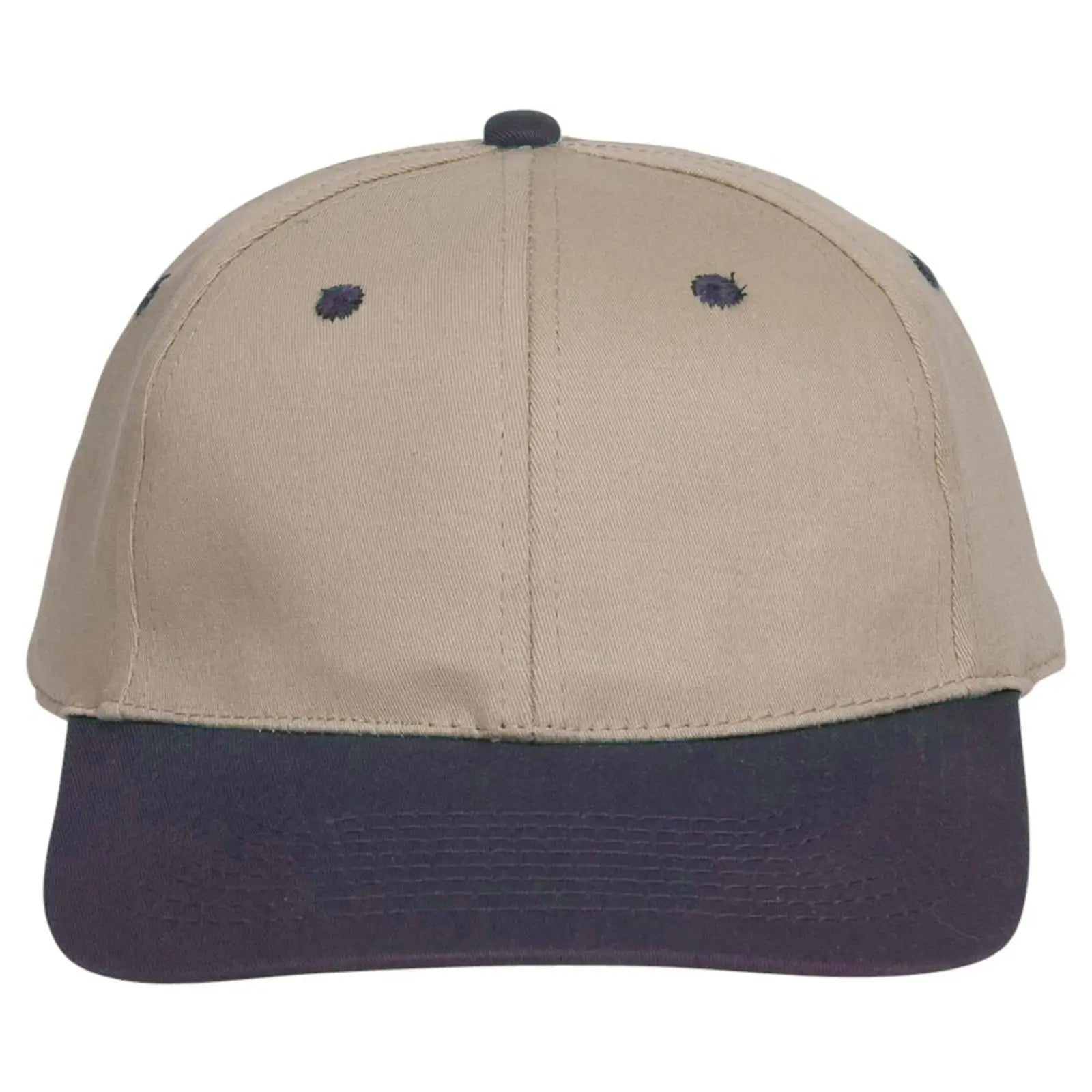 OTTO 11-018 ’OTTO Flex’ Fitted 6 Panel Low Profile Baseball Cap - Nvy/Kha - Nvy/Kha / 7’’ - 7 1/4’’