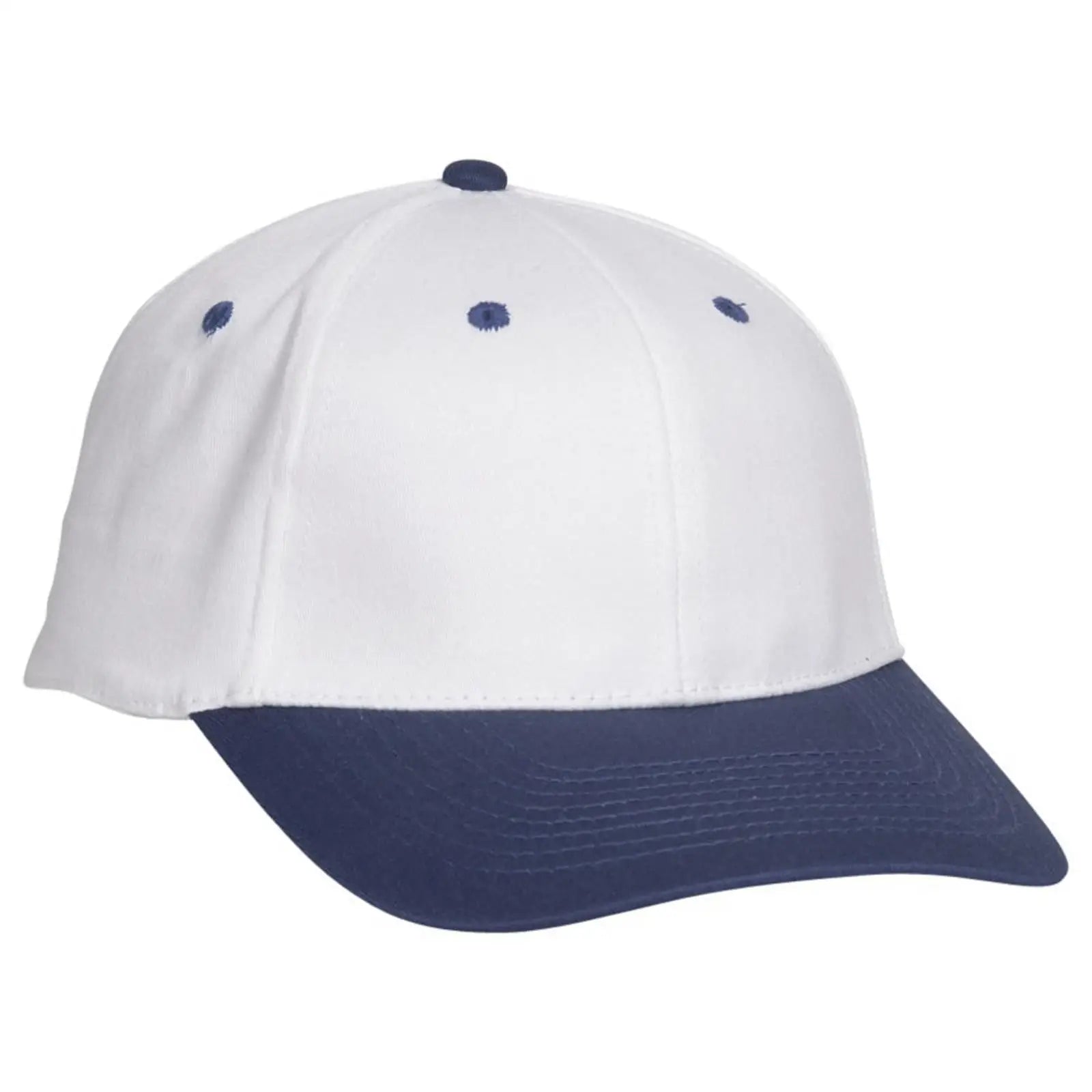 OTTO 11-018 ’OTTO Flex’ Fitted 6 Panel Low Profile Baseball Cap - Nvy/Wht - Nvy/Wht / 7’’ - 7 1/4’’