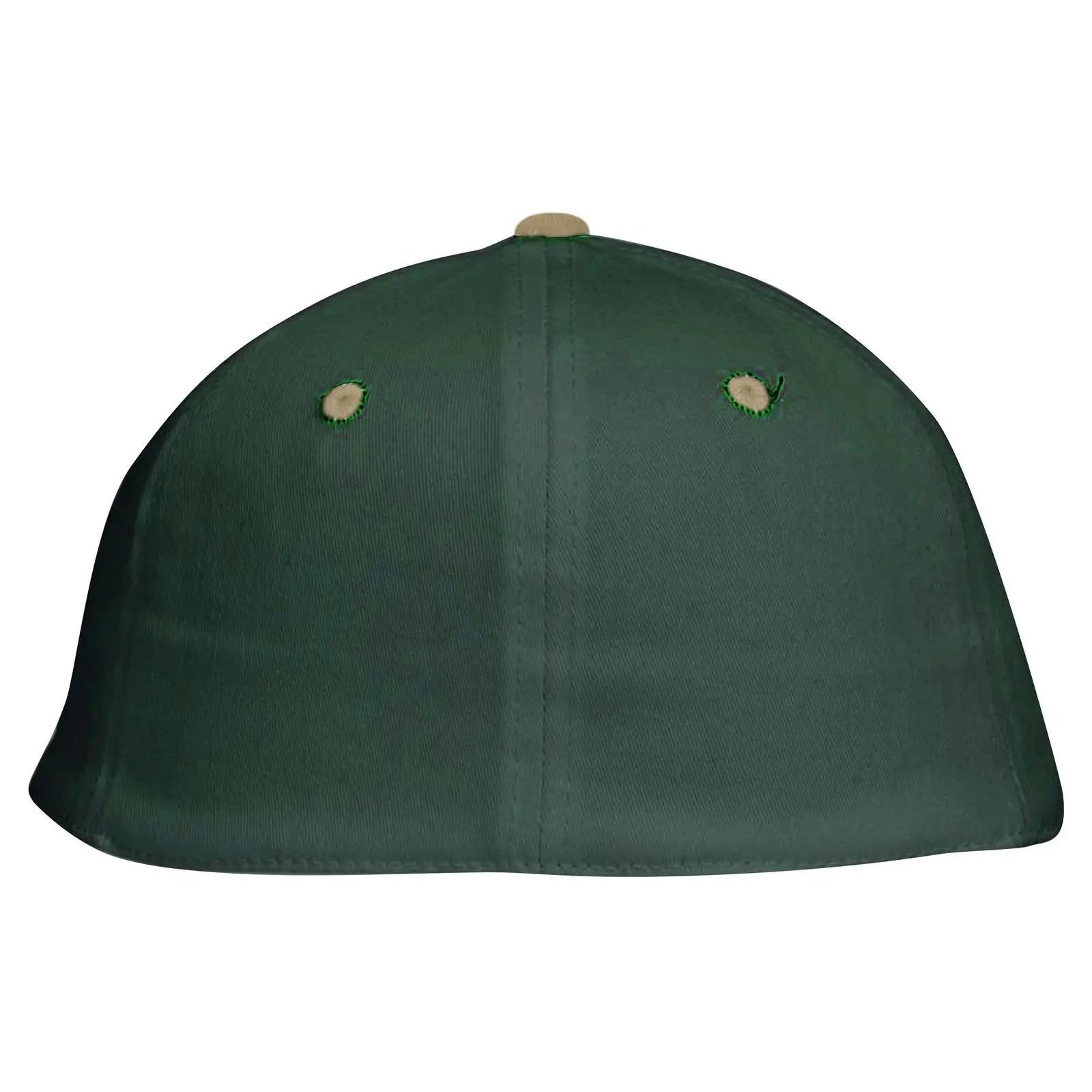 OTTO 11-018 ’OTTO Flex’ Fitted 6 Panel Low Profile Baseball Cap - Kha/Dk.Grn