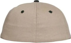 OTTO 11-018 Stretchable Deluxe Brushed Cotton Twill 6 Panel Low Profile Pro Style Cap - Dark Green Khaki - Forest Khaki