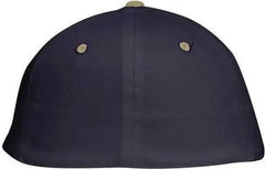 OTTO 11-018 Stretchable Deluxe Brushed Cotton Twill 6 Panel Low Profile Pro Style Cap - Khaki Navy