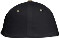 OTTO 11-018 Stretchable Deluxe Brushed Cotton Twill 6 Panel Low Profile Pro Style Cap - Khaki Black