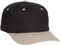 OTTO 11-018 Stretchable Deluxe Brushed Cotton Twill 6 Panel Low Profile Pro Style Cap - Khaki Black - Khaki Black / S/M