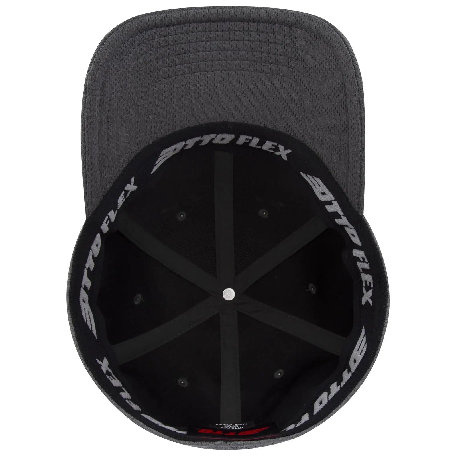 OTTO 11-1162 ’OTTO Flex’ Fitted 6 Panel Low Profile Baseball Cap - Char. Gray