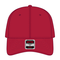 OTTO 11-1162 ’OTTO Flex’ Fitted 6 Panel Low Profile Baseball Cap - Red - Red / 7 3/8’’ - 7 5/8’