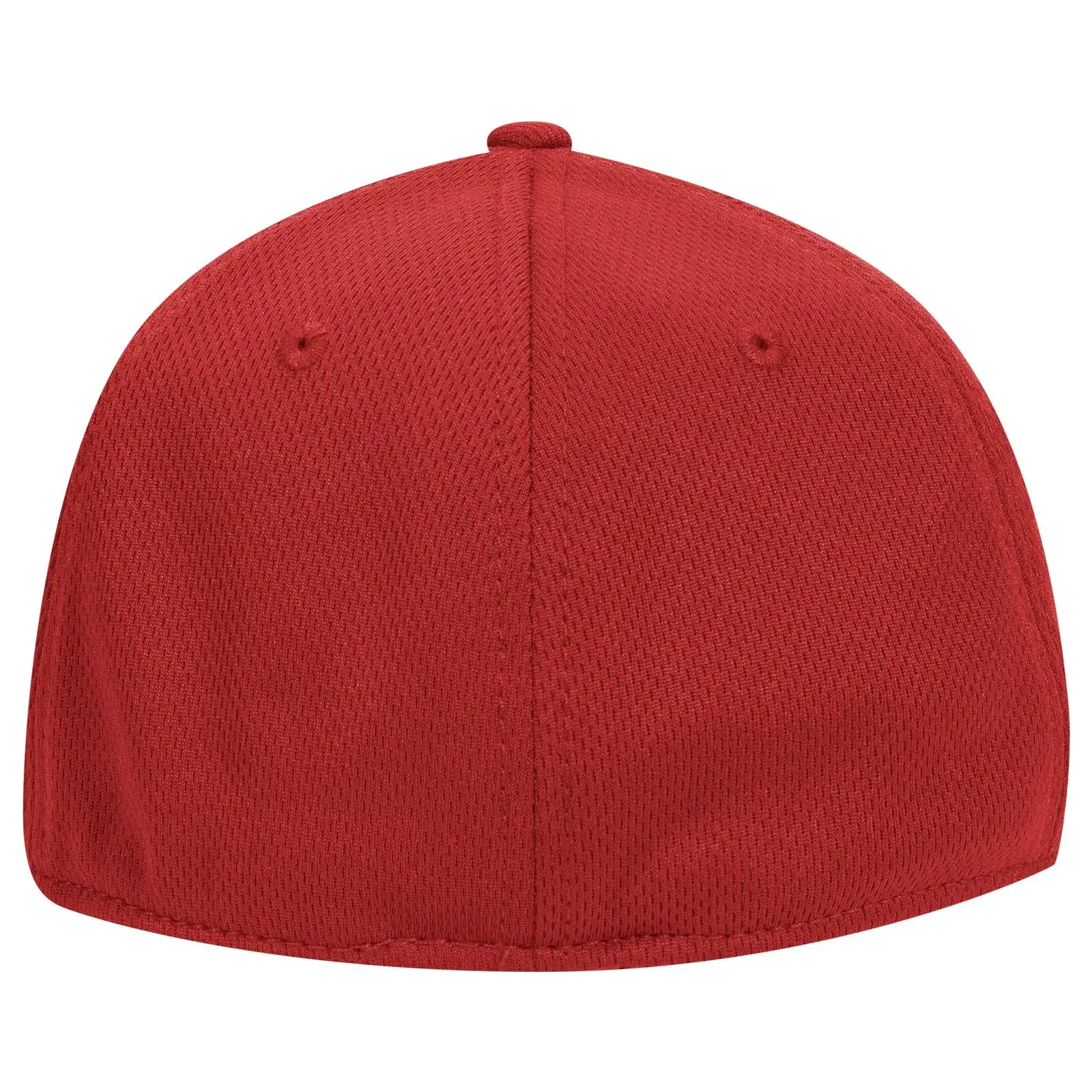OTTO 11-1162 ’OTTO Flex’ Fitted 6 Panel Low Profile Baseball Cap - Red