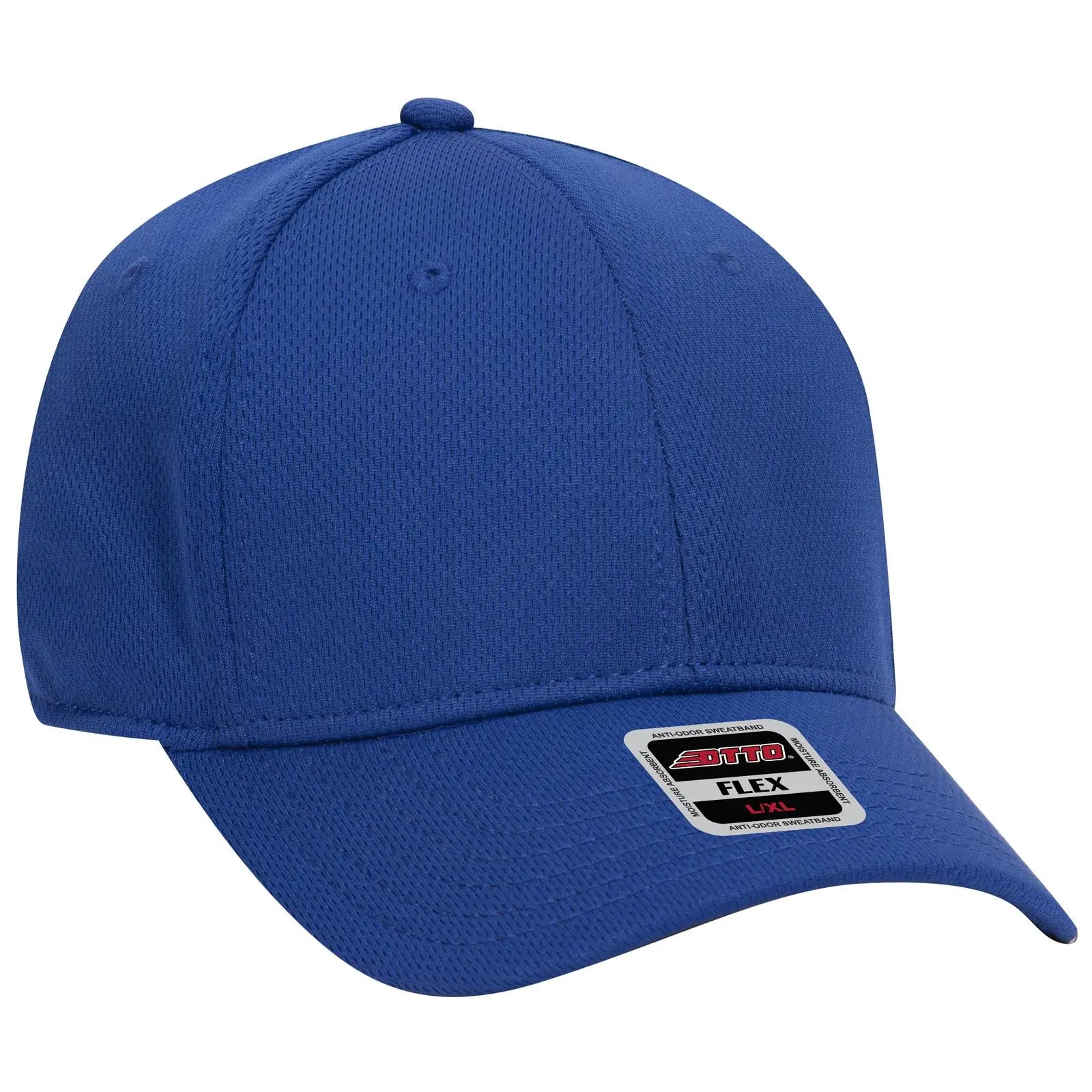 OTTO 11-1162 ’OTTO Flex’ Fitted 6 Panel Low Profile Baseball Cap - Royal