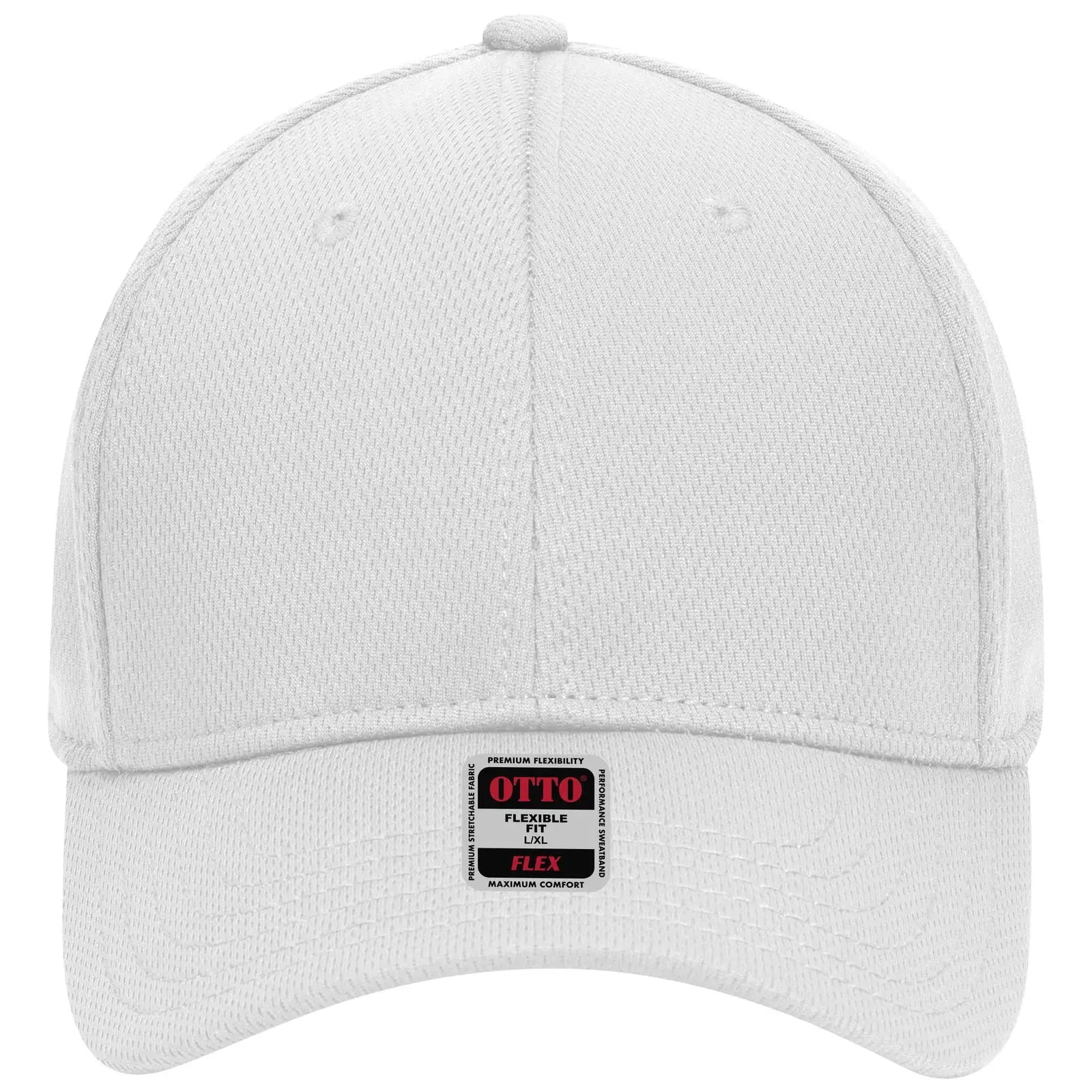 OTTO 11-1162 ’OTTO Flex’ Fitted 6 Panel Low Profile Baseball Cap - White