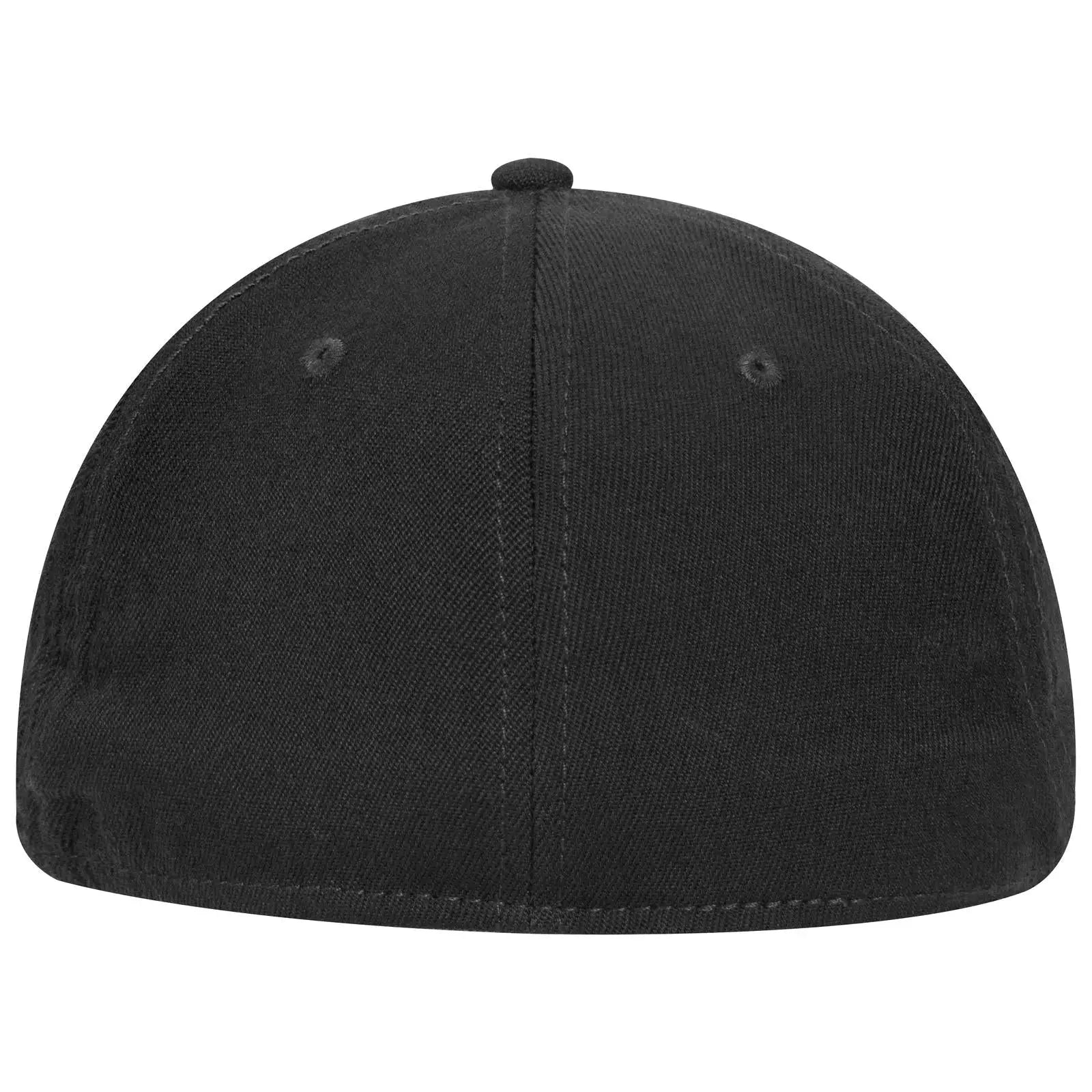OTTO 11-1164 ’OTTO Flex’ Fitted 6 Panel Low Profile Baseball Cap - Black - Black / 7’’ - 7 1/4’’