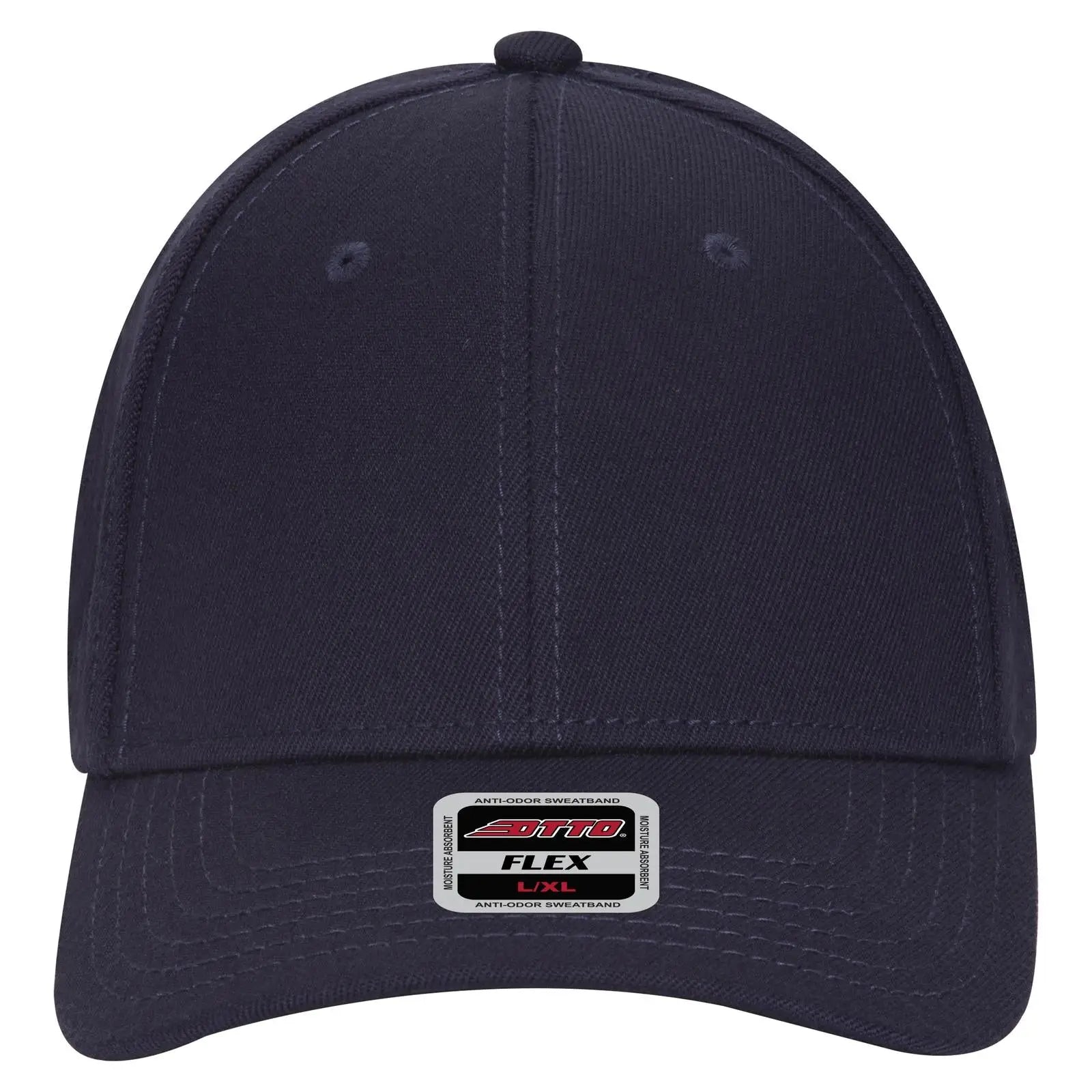OTTO 11-1165 ’OTTO Flex’ Fitted 6 Panel Low Profile Baseball Cap - Navy - Navy / 7’’ - 7 1/4’’