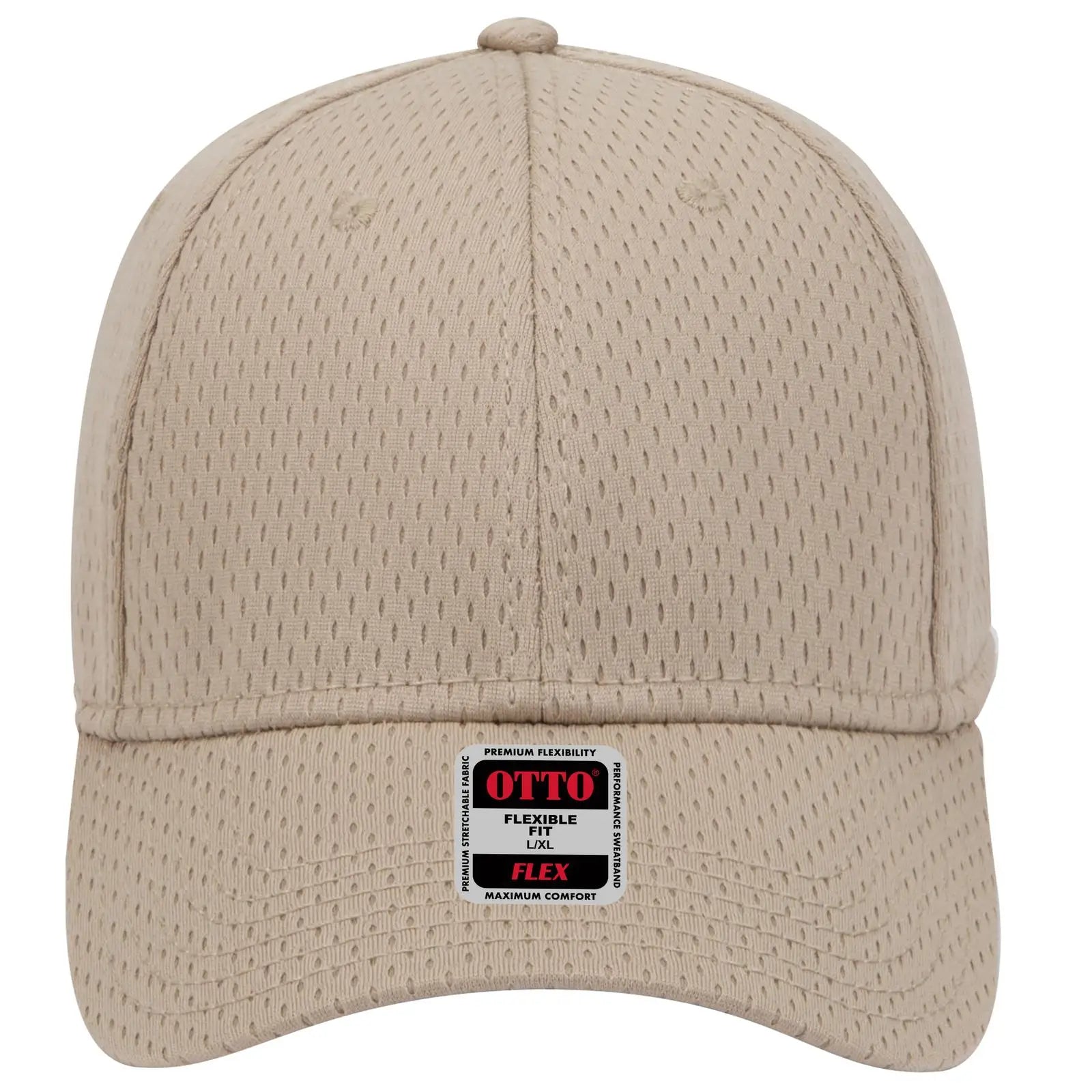 OTTO 11-1168 ’OTTO Flex’ Fitted 6 Panel Low Profile Baseball Cap - Khaki
