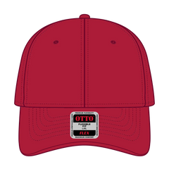 OTTO 11-1168 ’OTTO Flex’ Fitted 6 Panel Low Profile Baseball Cap - Red - Red / 7 3/8’’ - 7 5/8’