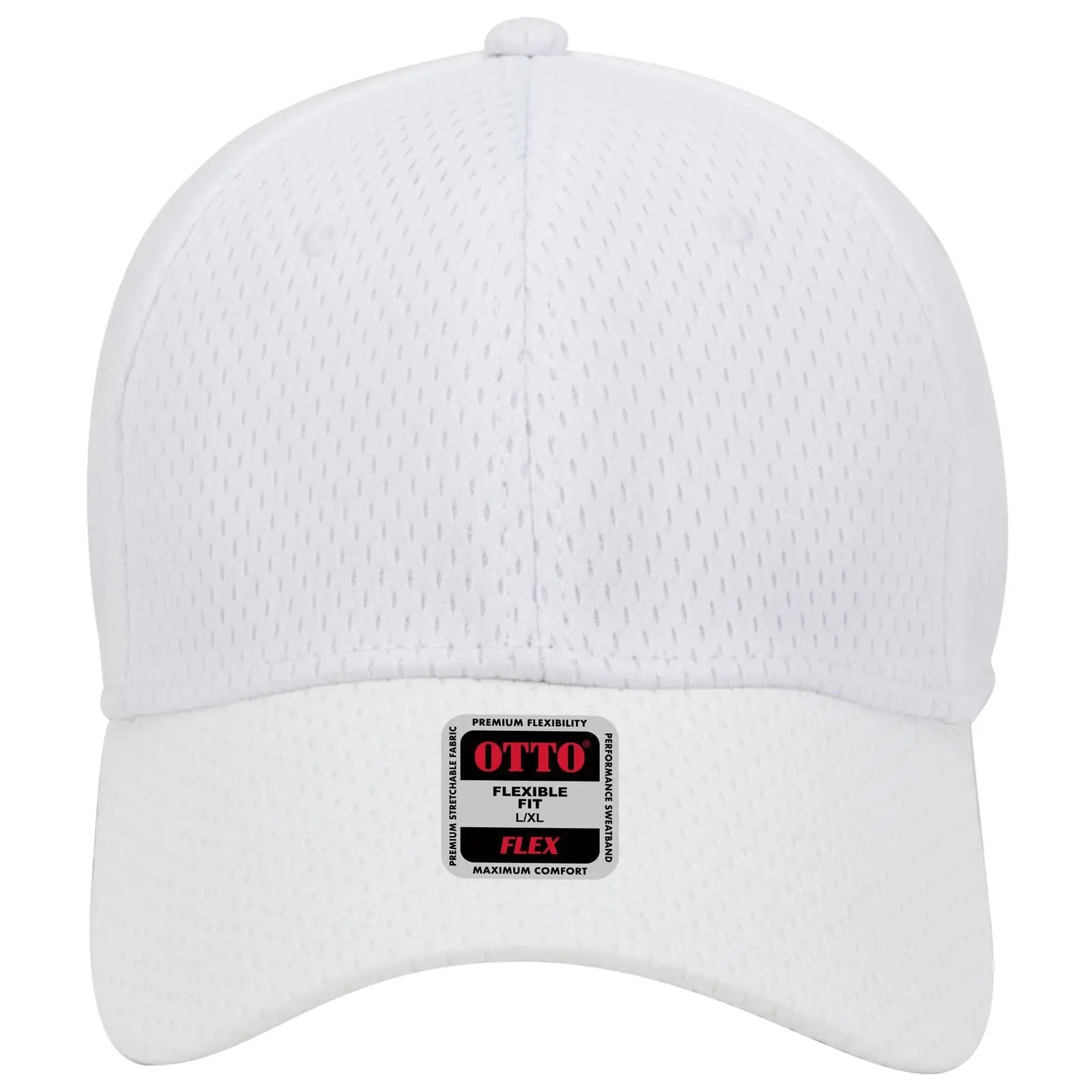 OTTO 11-1168 ’OTTO Flex’ Fitted 6 Panel Low Profile Baseball Cap - White