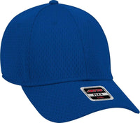 OTTO 11-1168 Stretchable Polyester Pro Mesh Flex 6 Panel Low Profile Baseball Cap - Royal - Royal / S/M