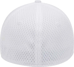 OTTO 11 1168 Stretchable Polyester Pro Mesh Flex 6 Panel Low Profile Baseball Cap White