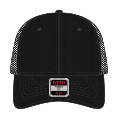 OTTO 11-1169 ’OTTO Flex’ Fitted 6 Panel Low Profile Baseball Cap - Black - Black / 7 3/8’’ - 7 5/8’