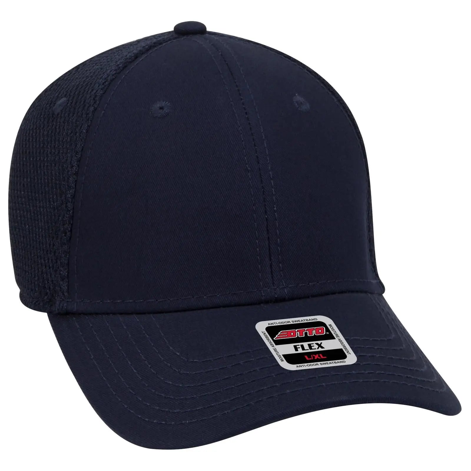 OTTO 11-1169 ’OTTO Flex’ Fitted 6 Panel Low Profile Baseball Cap - Navy