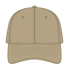 OTTO 11-1170 ’OTTO Flex’ Fitted 6 Panel Low Profile Baseball Cap - Khaki - Khaki / 7 3/8’’ - 7 5/8’