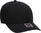 OTTO 11-1170 Stretchable Superior Cotton Twill Flex 6 Panel Low Profile Baseball Cap - Khaki - Khaki / S/M