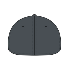 OTTO 11-1172 ’OTTO Flex’ Fitted 6 Panel Low Profile Baseball Cap - Char. Gray