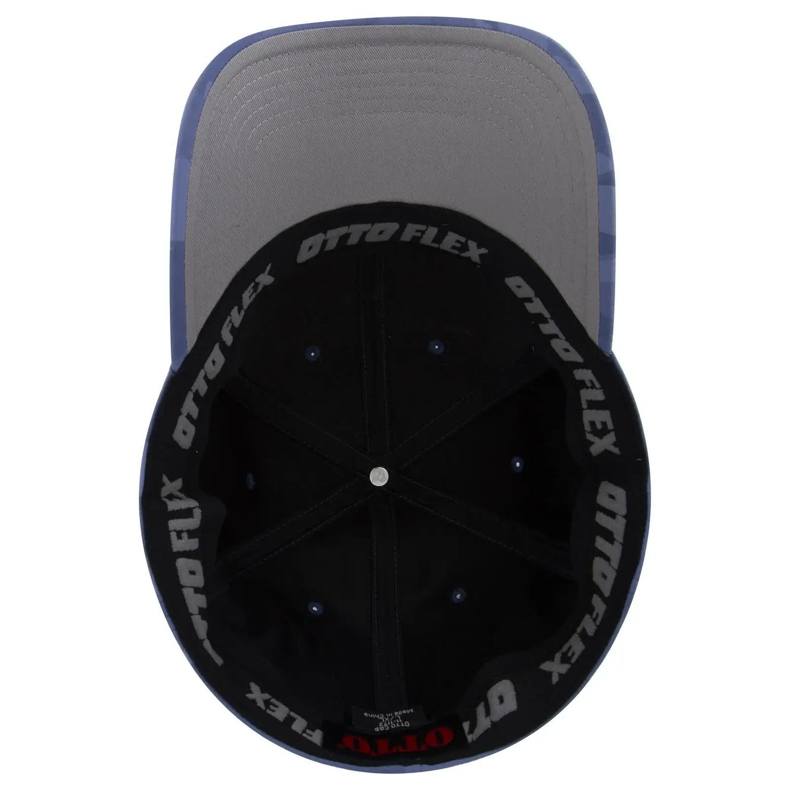 OTTO 11-1172 ’OTTO Flex’ Fitted 6 Panel Low Profile Baseball Cap - Cb.Blu/Sk.Blu