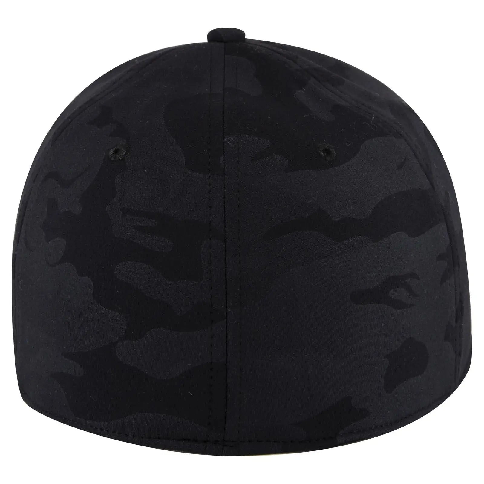 OTTO 11-1172 ’OTTO Flex’ Fitted 6 Panel Low Profile Baseball Cap - Blk/Ch.Gry