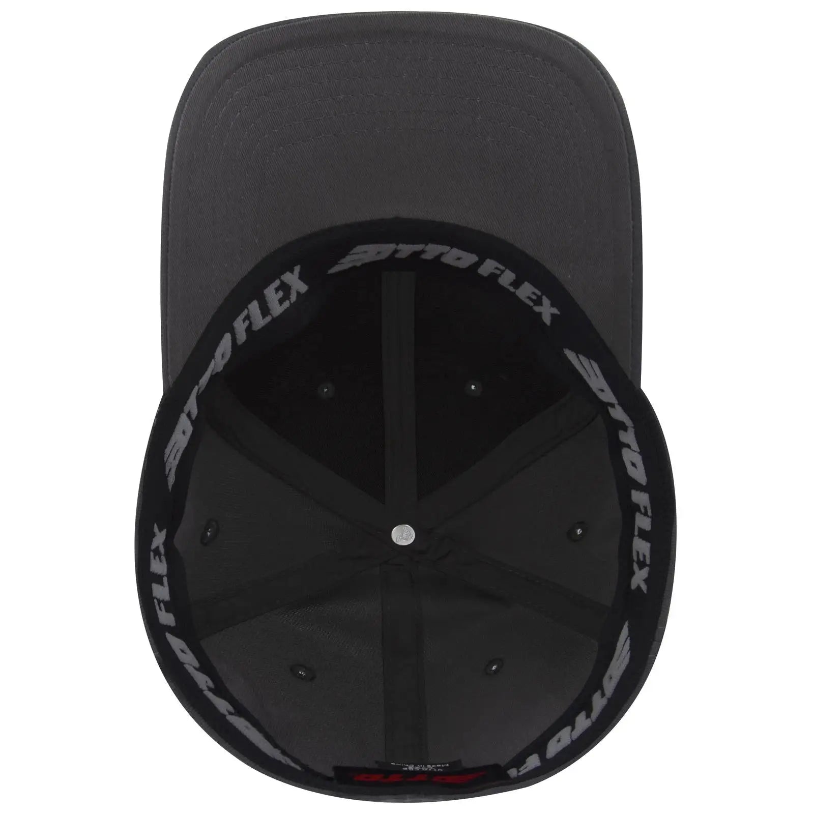 OTTO 11-1172 ’OTTO Flex’ Fitted 6 Panel Low Profile Baseball Cap - Char. Gray