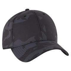 OTTO 11-1172 ’OTTO Flex’ Fitted 6 Panel Low Profile Baseball Cap - Ch.Gry/Blk