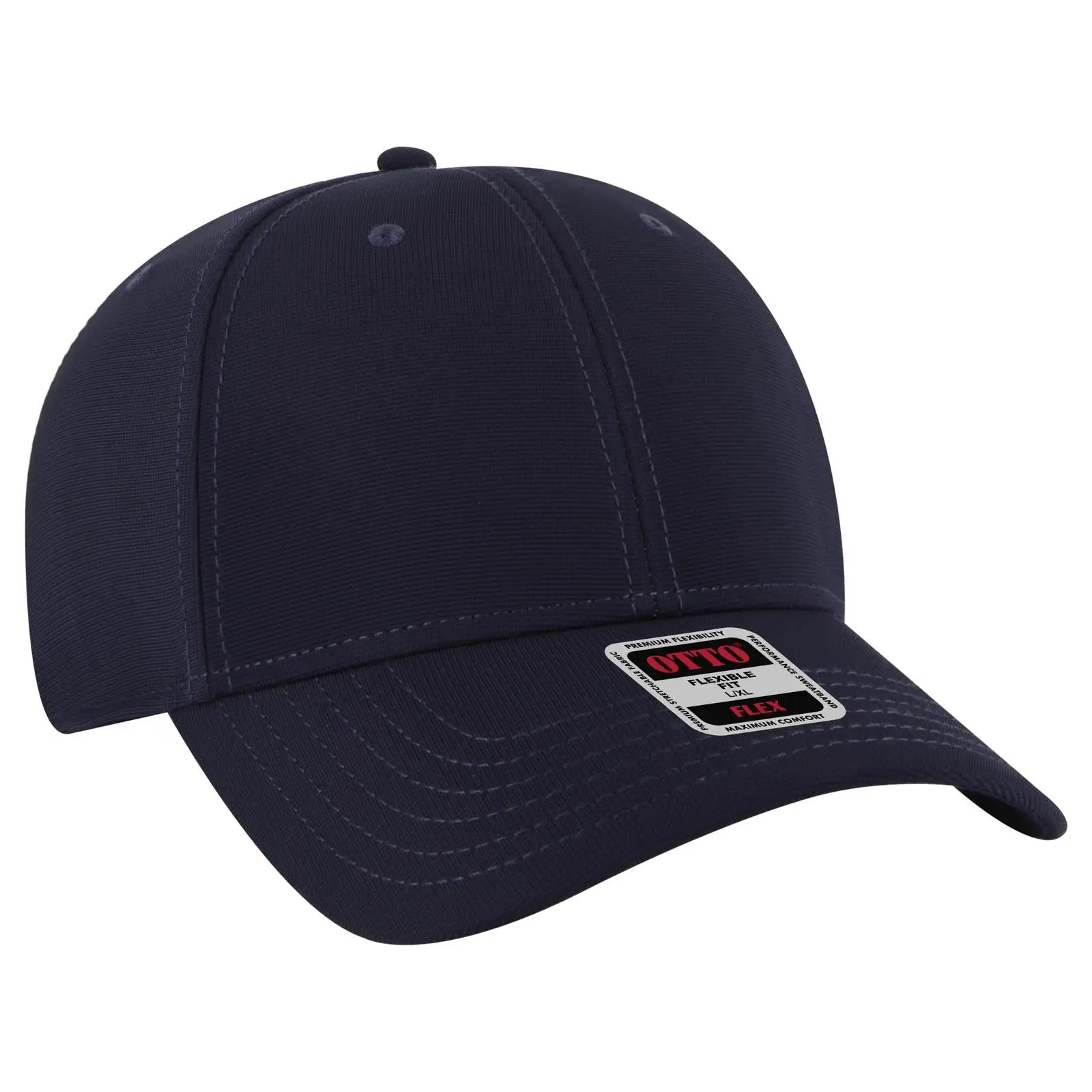 OTTO 11-1172 ’OTTO Flex’ Fitted 6 Panel Low Profile Baseball Cap - Navy