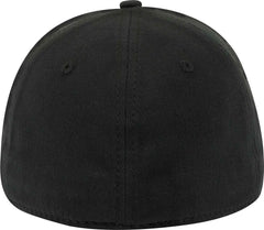 OTTO 11-1204 Brushed Stretchable Bull Denim Flex 6 Panel Low Profile Baseball Cap - Black