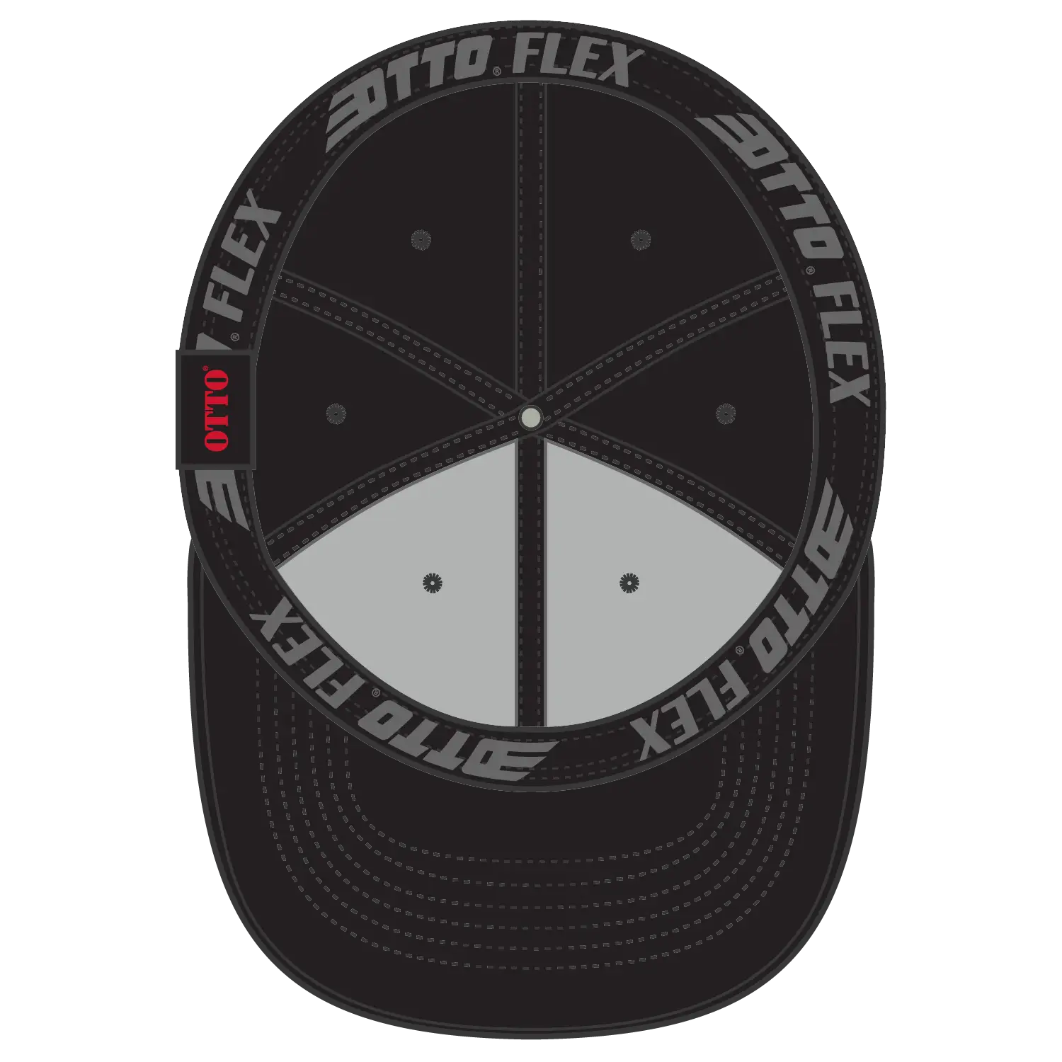 OTTO 11-1204 ’OTTO Flex’ Fitted 6 Panel Low Profile Baseball Cap - Black